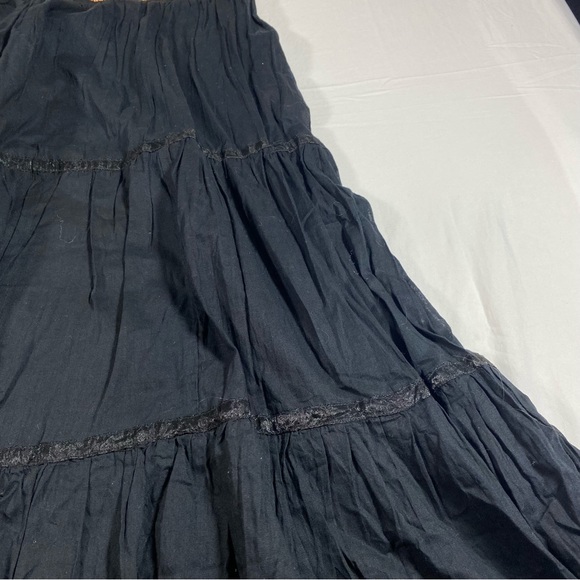 Boho Rafaella Full Midi Skirt Black Beaded Festival Aline Bohemian Size … - Picture 2 of 11